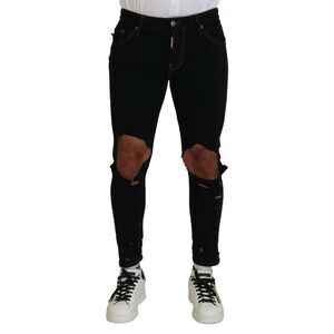 Dsquared² Black Cotton Skinny Men's Pants